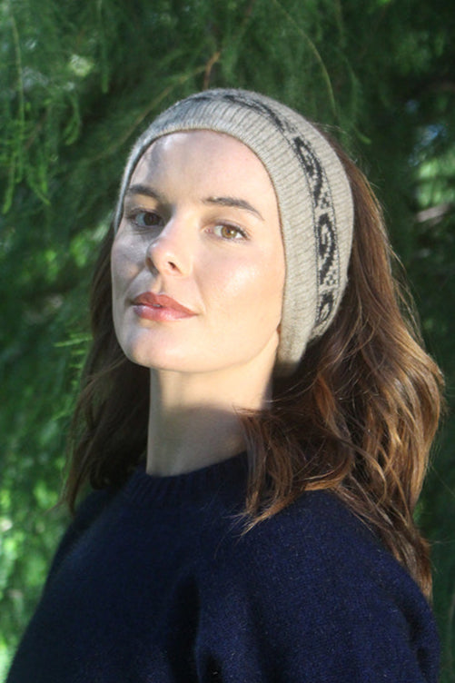 Koru Motif Possum Merino Headband