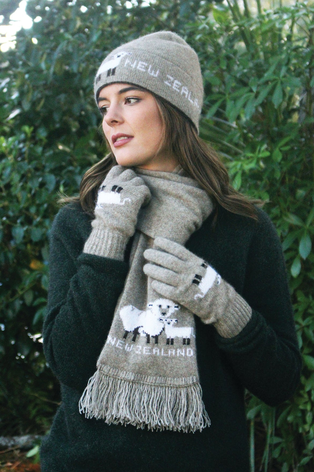 Sheep Design Possum Merino Beanie