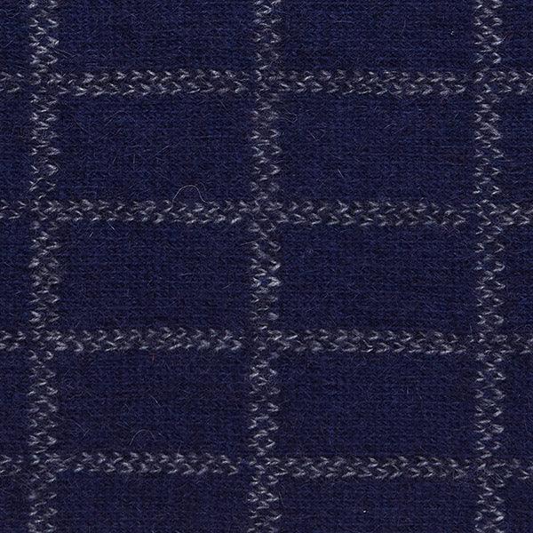 Check Possum Merino Scarf with Lambskin Trim
