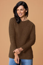 Crossover Possum Merino Crew Sweater