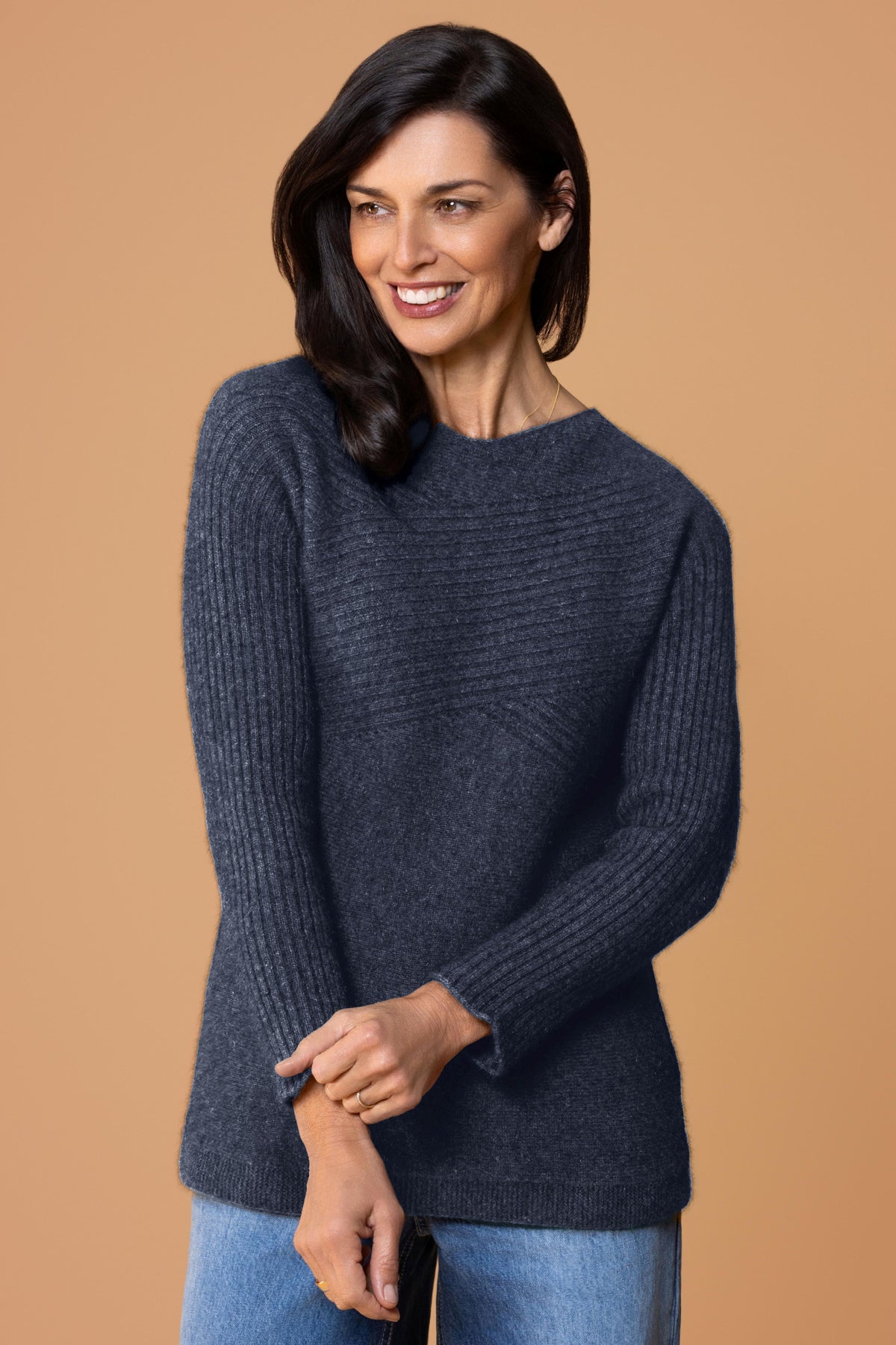 Crossover Possum Merino Crew Sweater