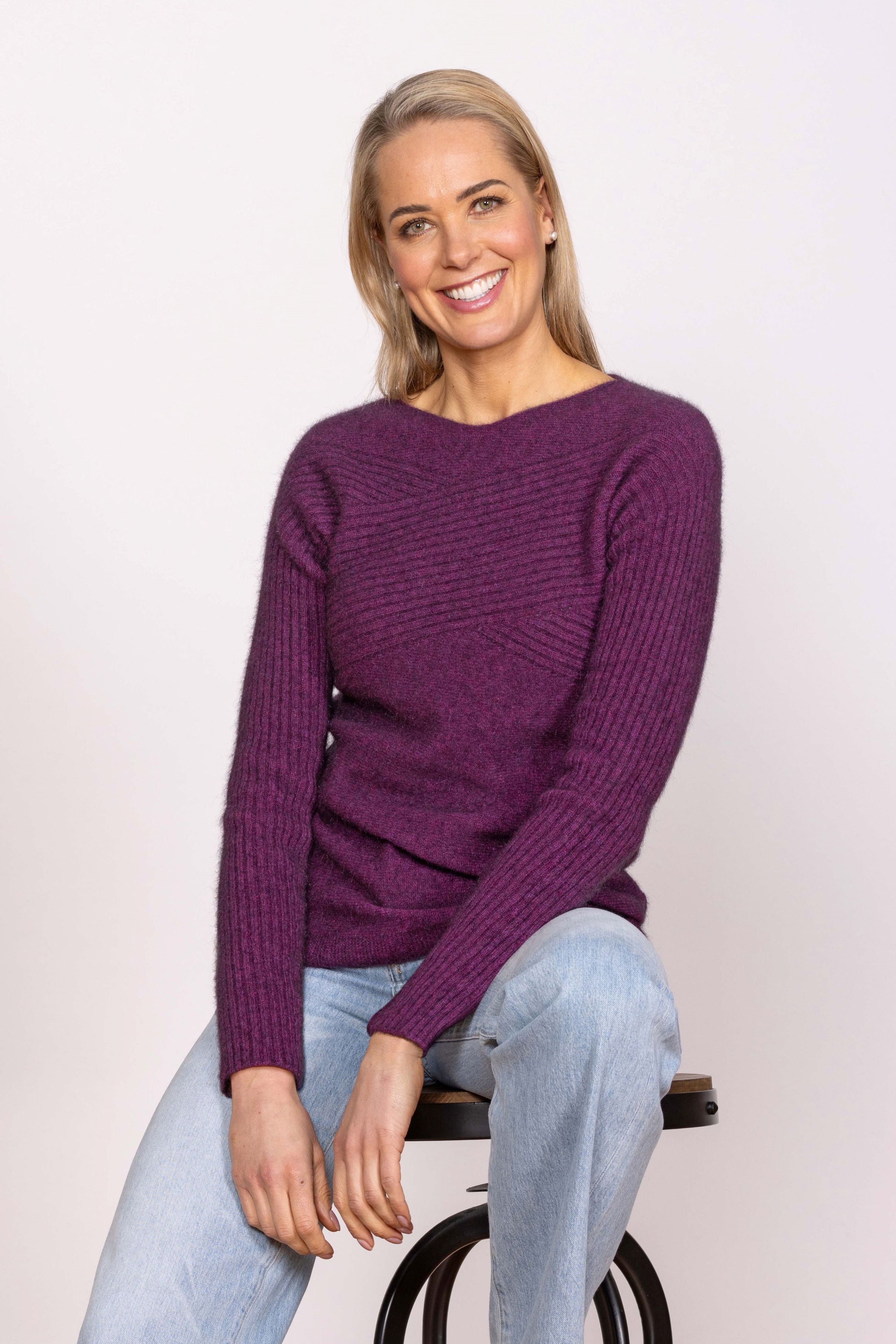 Crossover Possum Merino Crew Sweater Secondary image
