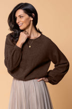 Bellow Sleeve Possum Merino Top