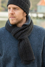 Rib Knit Possum Merino Scarf