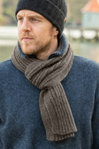 Rib Knit Possum Merino Scarf