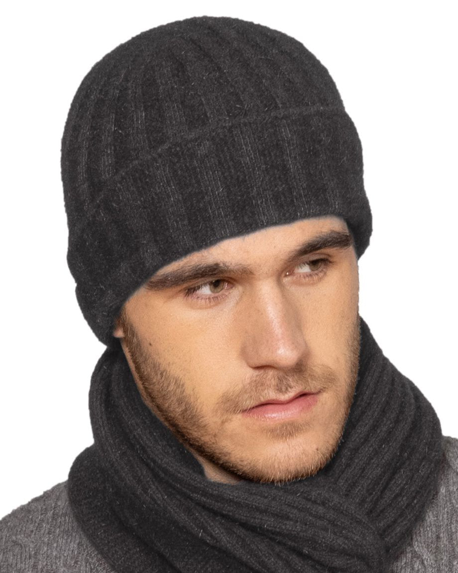 Rib Detail Possum Merino Beanie