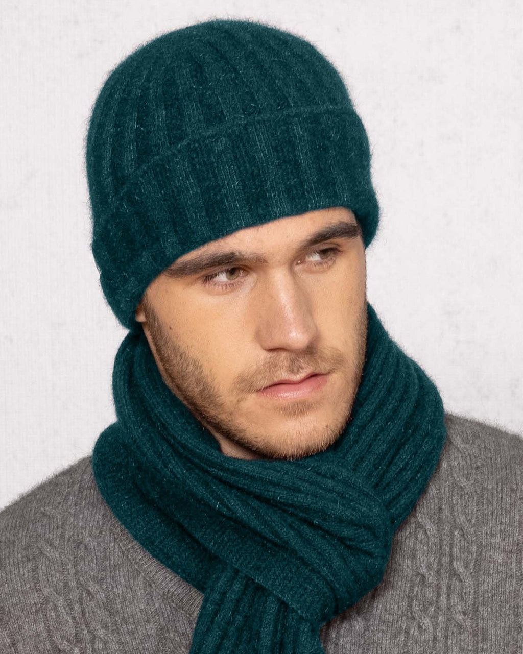 Rib Detail Possum Merino Beanie
