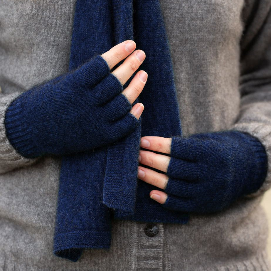 Fingerless Possum Merino Gloves NW