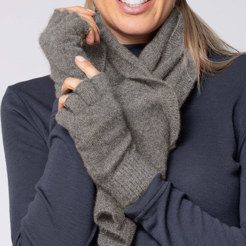 Fingerless Possum Merino Gloves NW