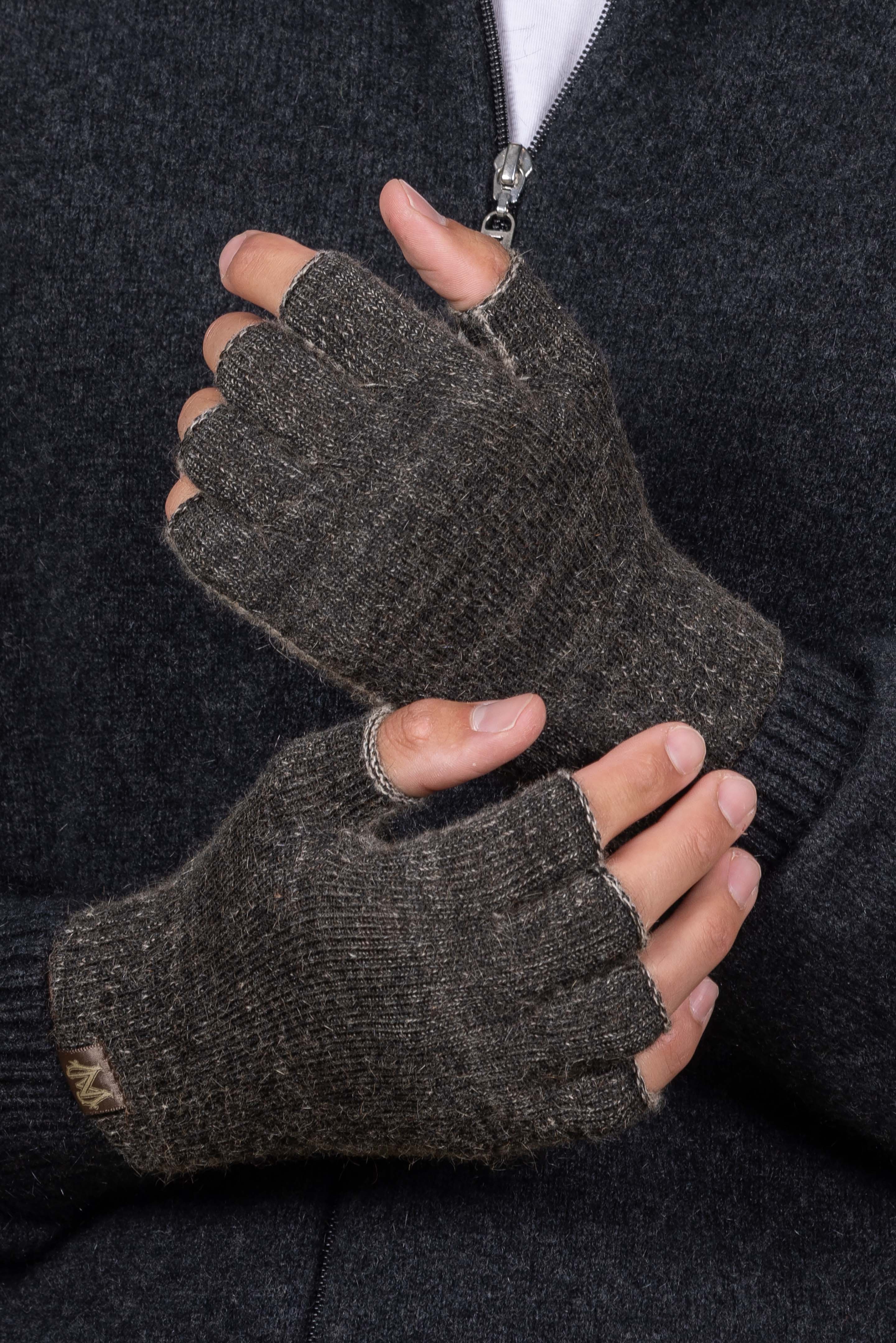 Polyprop Possum Merino Fingerless Gloves
