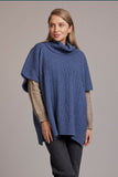 Possum Merino Lace Detail Poncho - McDonald Textiles