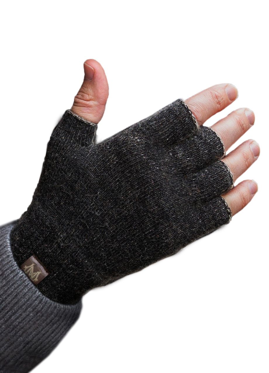 Possum Merino Fingerless Gloves - Noble Wilde Knitwear