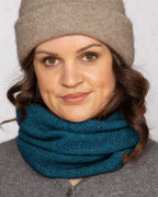 Moss Stitch Possum Merino Neck Warmer