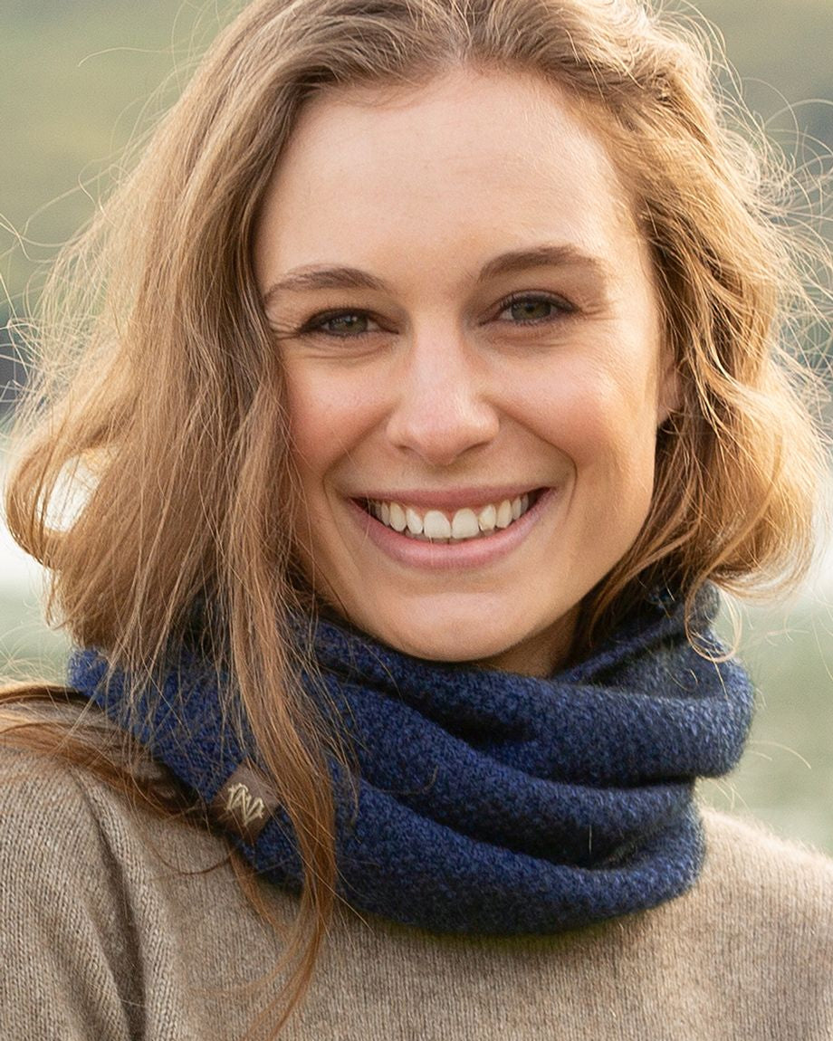 Moss Stitch Possum Merino Neck Warmer Main image