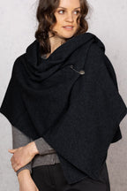 Moss Stitch Possum Merino Shawl