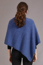 Garter Detail Possum Merino Poncho