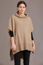 Step Hem Possum Merino Poncho