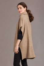 Step Hem Possum Merino Poncho
