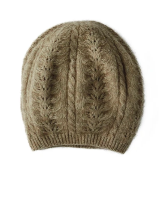 Cable Possum Merino Beret