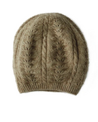 Cable Possum Merino Beret