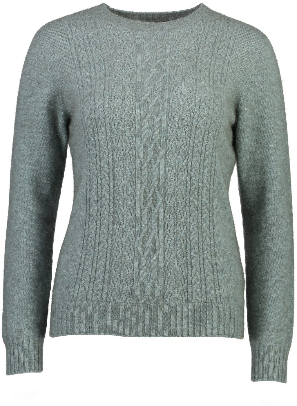 Lace Detail Possum Merino Crew Neck Jersey