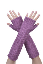 Fingerless Possum Merino Cable Glove