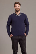 Rack Stitch Crew Neck Possum Merino Jersey