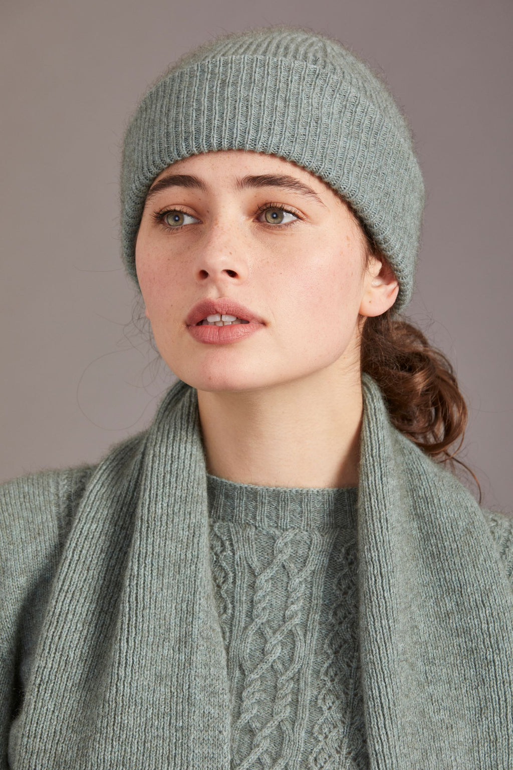 Fine Rib Possum Merino Hat