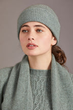 Fine Rib Possum Merino Hat