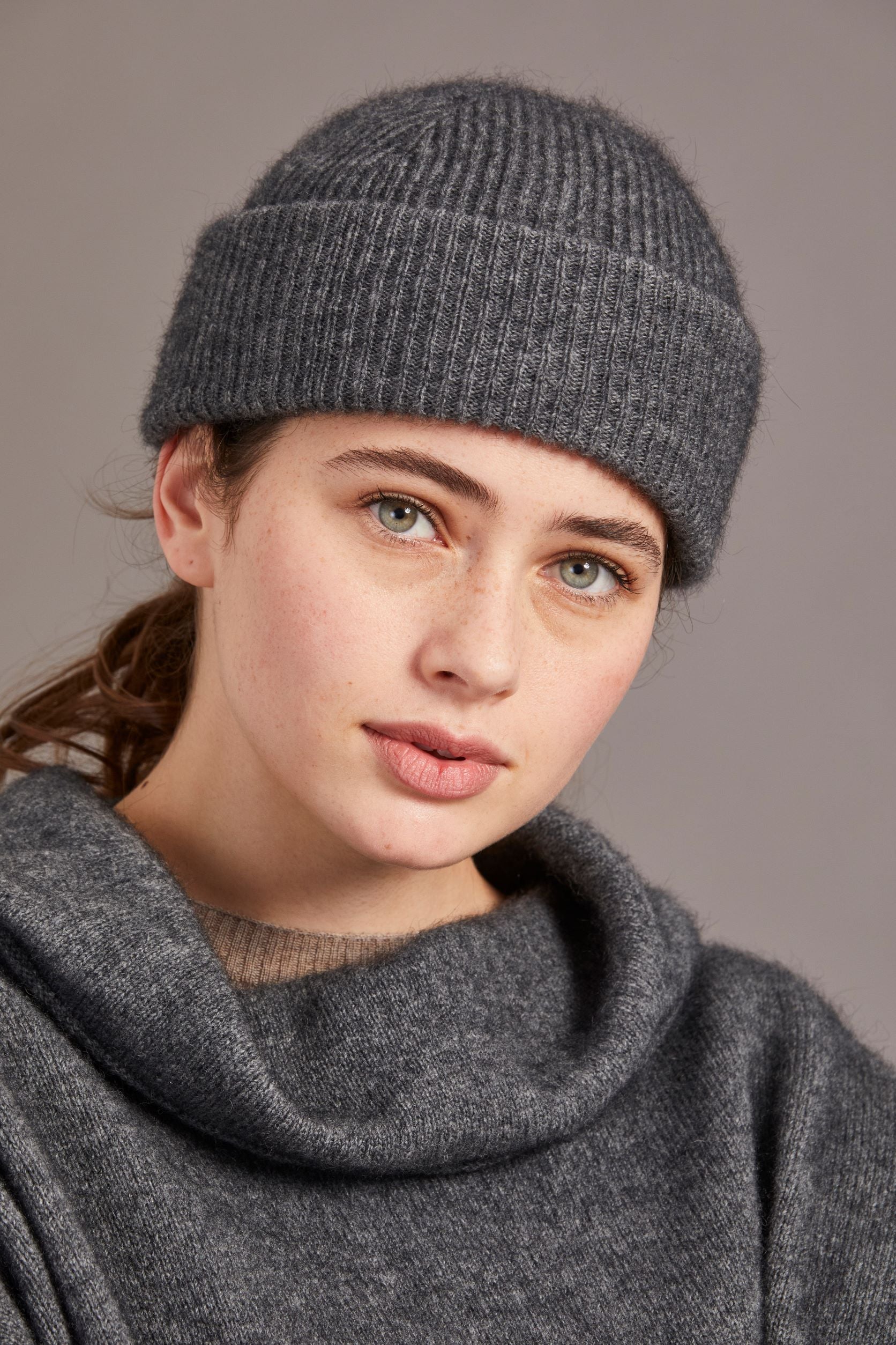 Fine Rib Possum Merino Hat Secondary image