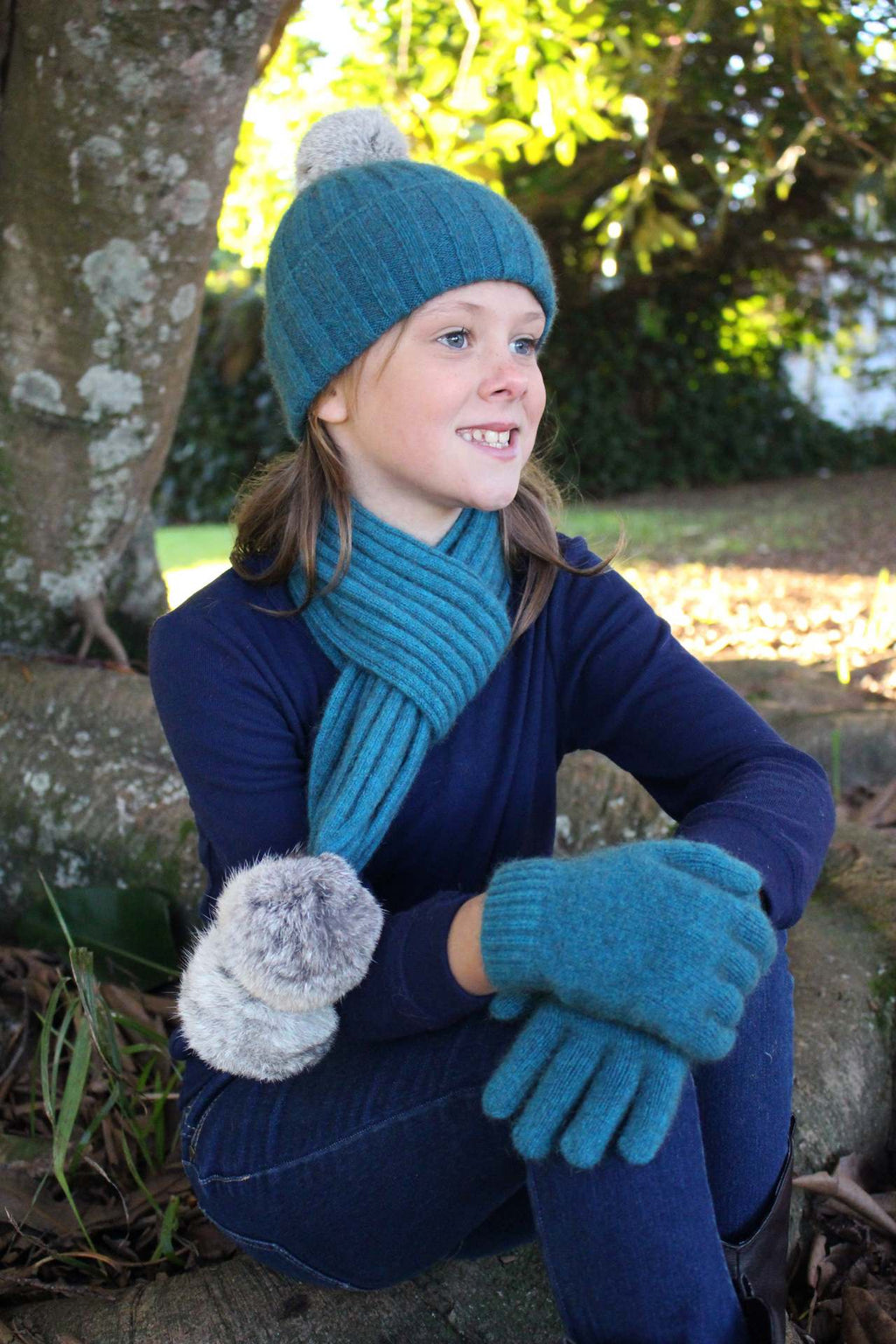 Childs Possum Merino Cottontail Beanie