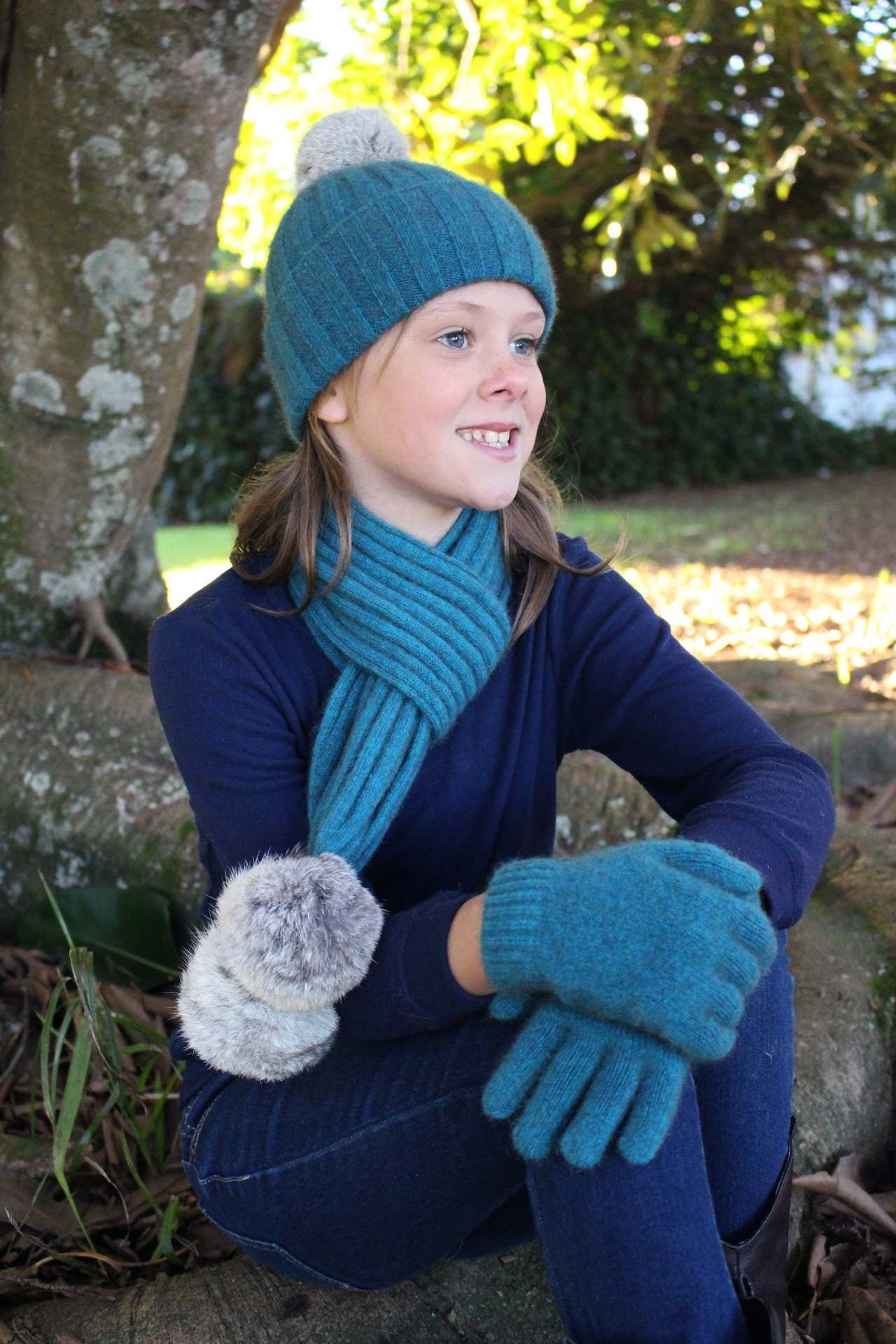 Childs Possum Merino Cottontail Beanie
