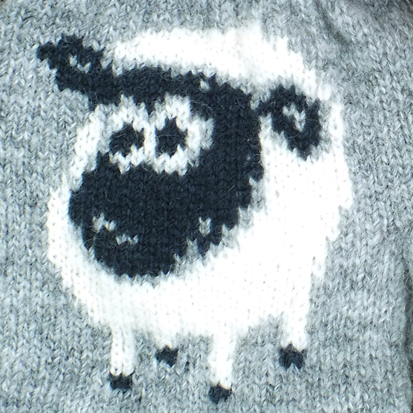 Merino Wool Woolly Sheep Gloves - Lothlorian Knitwear