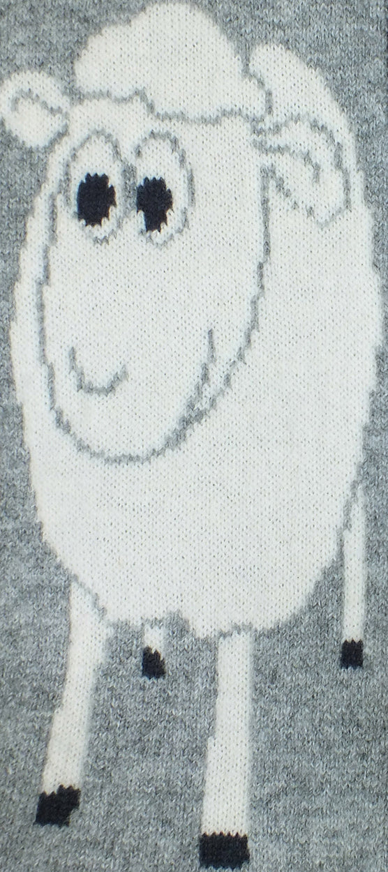 Merino Wool Woolly Sheep Scarf - Lothlorian Knitwear