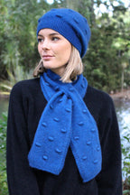 Bobble Keyhole Possum Merino  Scarf