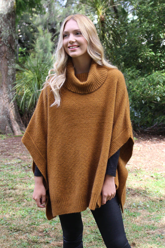 Lush Possum Merino Cowl Neck Poncho Secondary image
