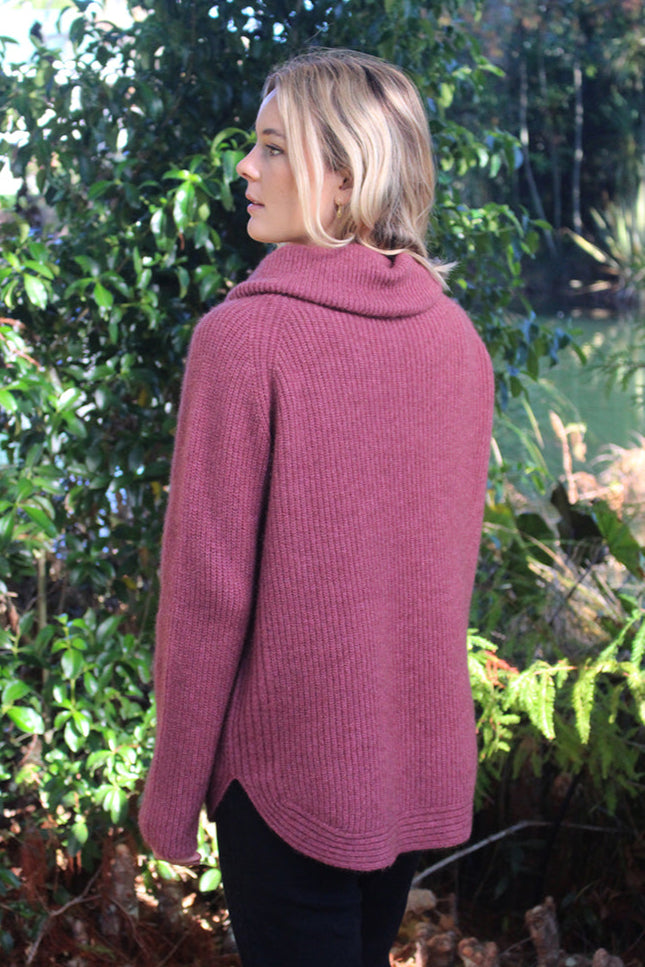 Stratus Cowl Neck Possum Merino Jumper Secondary image
