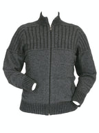 Full Zip Possum Merino Jacket with Pockets
