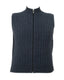 Rib Knit Possum Merino Zip Vest