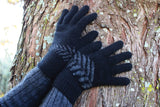 Possum Merino Fern Glove - Lothlorian Knitwear