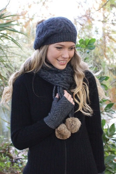 Pompom Possum Merino Scarf Secondary image