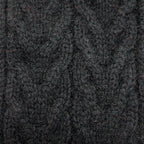 Rabbit Fur Pom Pom Possum Merino Cable Beanie