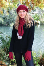 Pompom Possum Merino Scarf