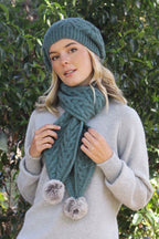 Pompom Possum Merino Scarf