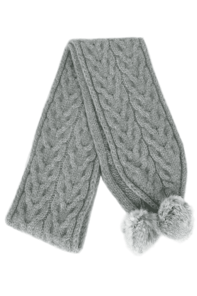 Pompom Possum Merino Scarf
