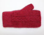 Cable Knit Possum Merino Fingerless Mitten
