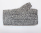 Cable Knit Possum Merino Fingerless Mitten