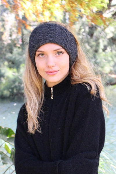 Possum Merino Cable Neck Gaiter & Headband