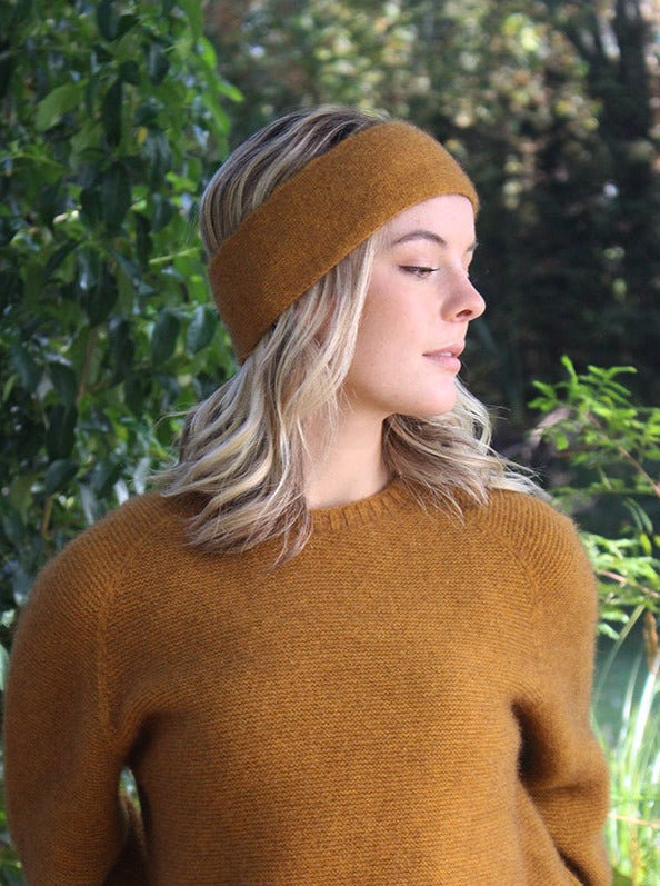 Reversible Stripe Possum Merino Headband