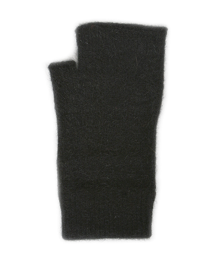Plain Possum Merino Fingerless Mittens